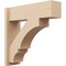 Ekena Millwork 7 1/2-in W x 24-in D x 24-in H Balboa Block Rough Cedar Woodgrain TimberThane Outlooker, Primed Tan OUTUR075X24X24BOA44RCPR - alternate 1